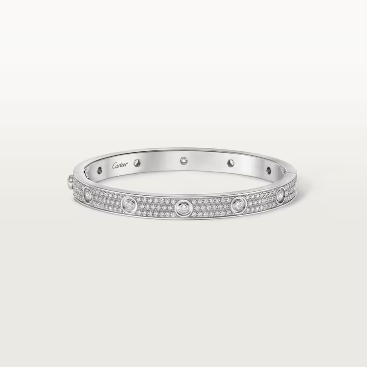 LOVE BRACELET, DIAMOND-PAVED